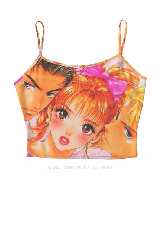 Love Triangle Y2K Mesh Cami Tank Cherrykitten