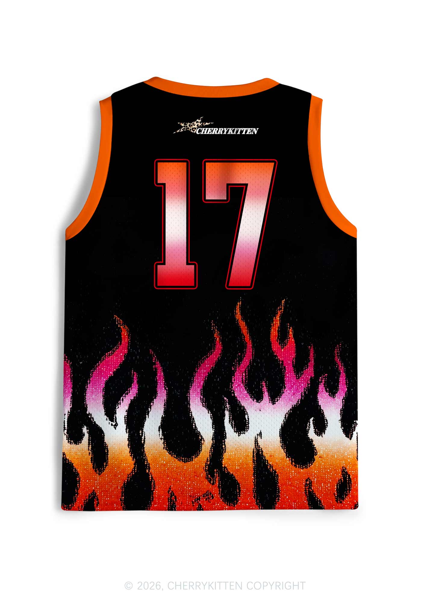 Girl Kisser Lesbian Flame Pride Y2K Sport Jersey Tank Cherrykitten