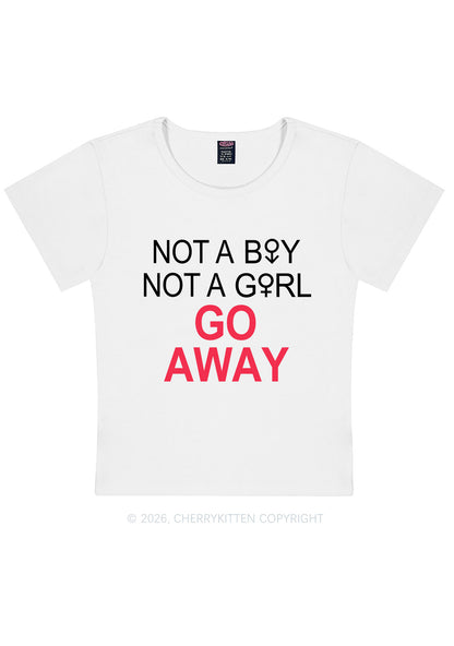 Go Away Pride Y2K Baby Tee Cherrykitten