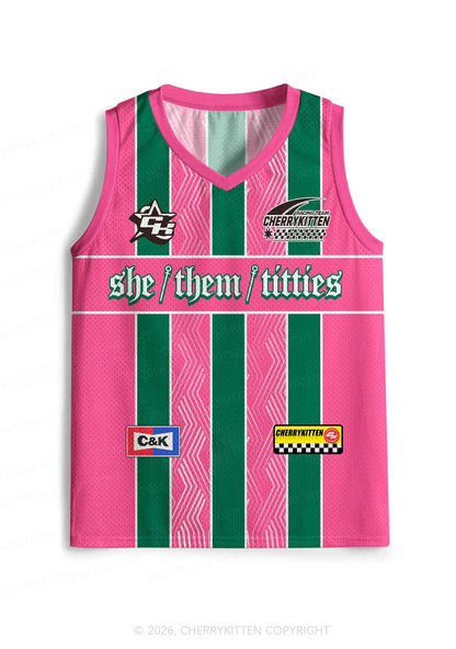 She Them Txtties Pride Y2K Sport Jersey Tank Cherrykitten