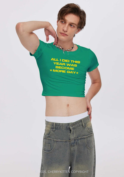 Become More Gay Pride Y2K Baby Tee Cherrykitten