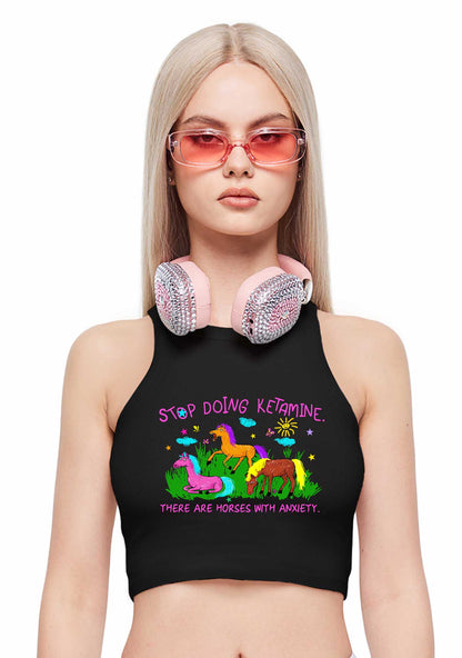 Stop Doing Kxxamine Y2K Crop Tank Top Cherrykitten