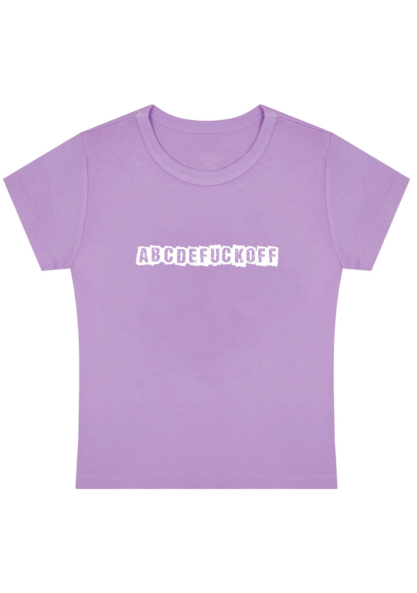 Curvy ABCDEFOFF Baby Tee