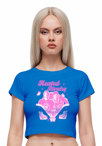 Retro Hockey Elements Y2K Baby Tee Cherrykitten