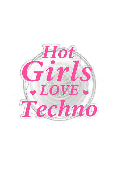 Hot Girls Love Techno Y2K Magnetic Phone Grip Holder Cherrykitten