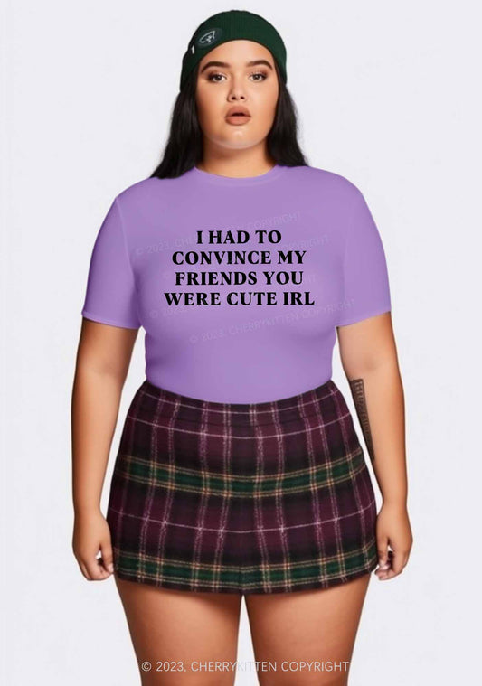 Curvy Cute IRL Y2K Baby Tee Cherrykitten