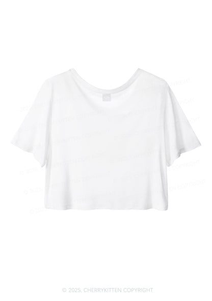 Mean Femme Pride Y2K Sheer Crop Tee Cherrykitten