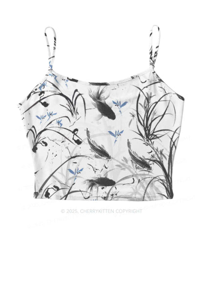 Ink Carp Y2K Mesh Cami Tank Cherrykitten