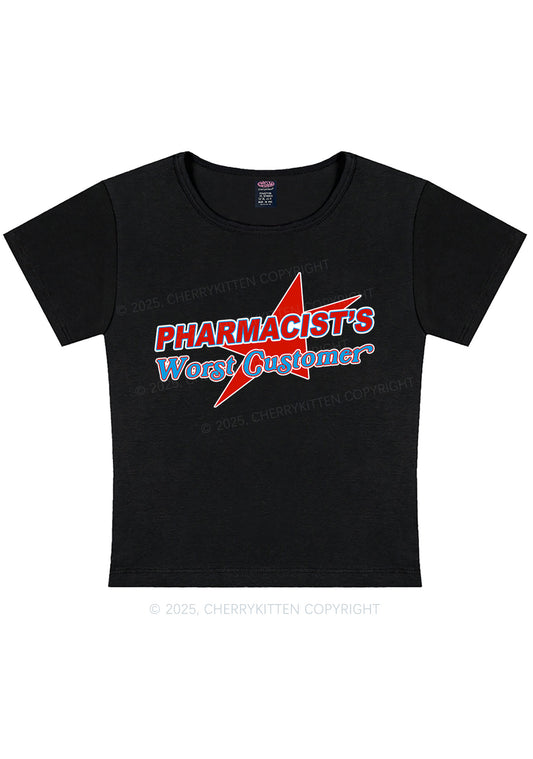 Pharmacists Worst Customer Y2K Baby Tee Cherrykitten