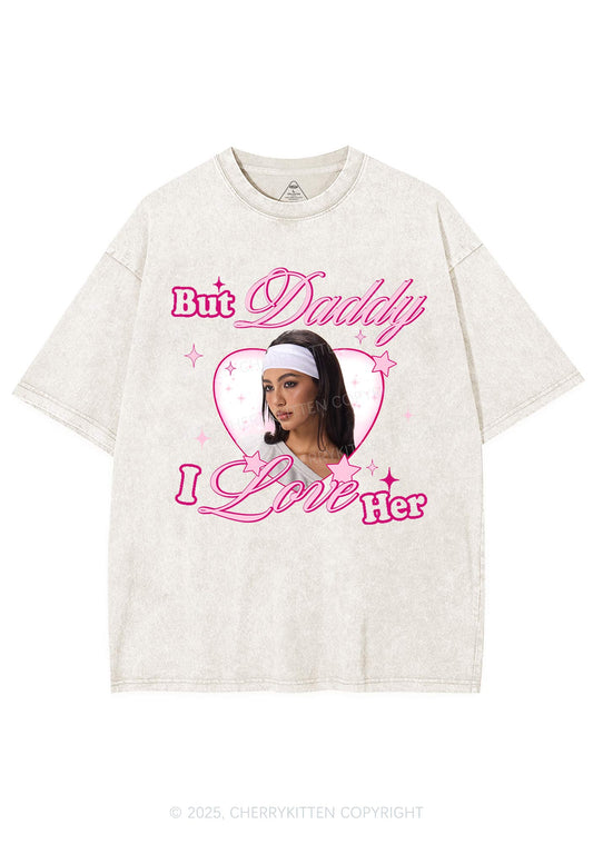 Custom But Daddy I Love Y2K Shirts Washed Tee Cherrykitten