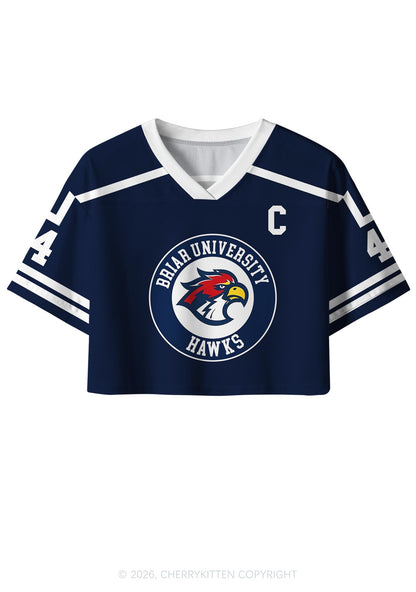 College Hockey Team GG Y2K Crop Sport Jersey Shirts Cherrykitten