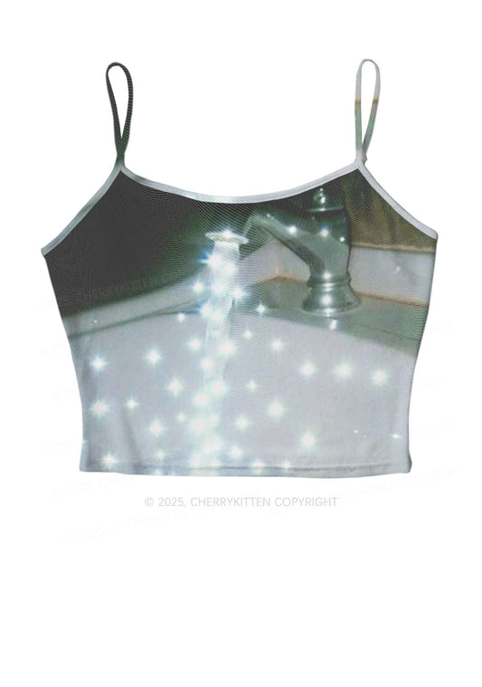 Starry Stream Y2K Mesh Cami Tank Cherrykitten