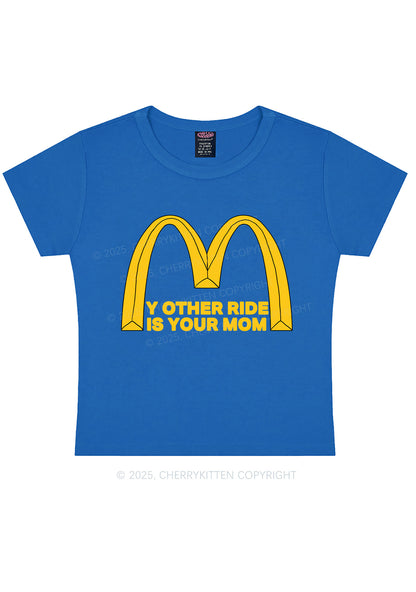 Ride Your Mom Y2K Baby Tee Cherrykitten