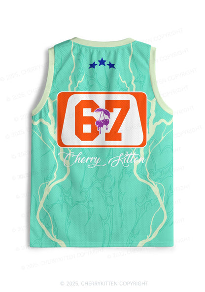 Custom Rizz Em With The Tism Y2K Sport Jersey Tank Cherrykitten