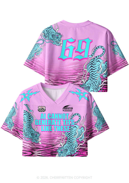 Ai Cannot Generate Txts Y2K Crop Sport Jersey Shirts Cherrykitten