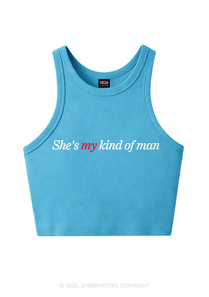 Shes My Kind Of Man Pride Y2K Crop Tank Top Cherrykitten