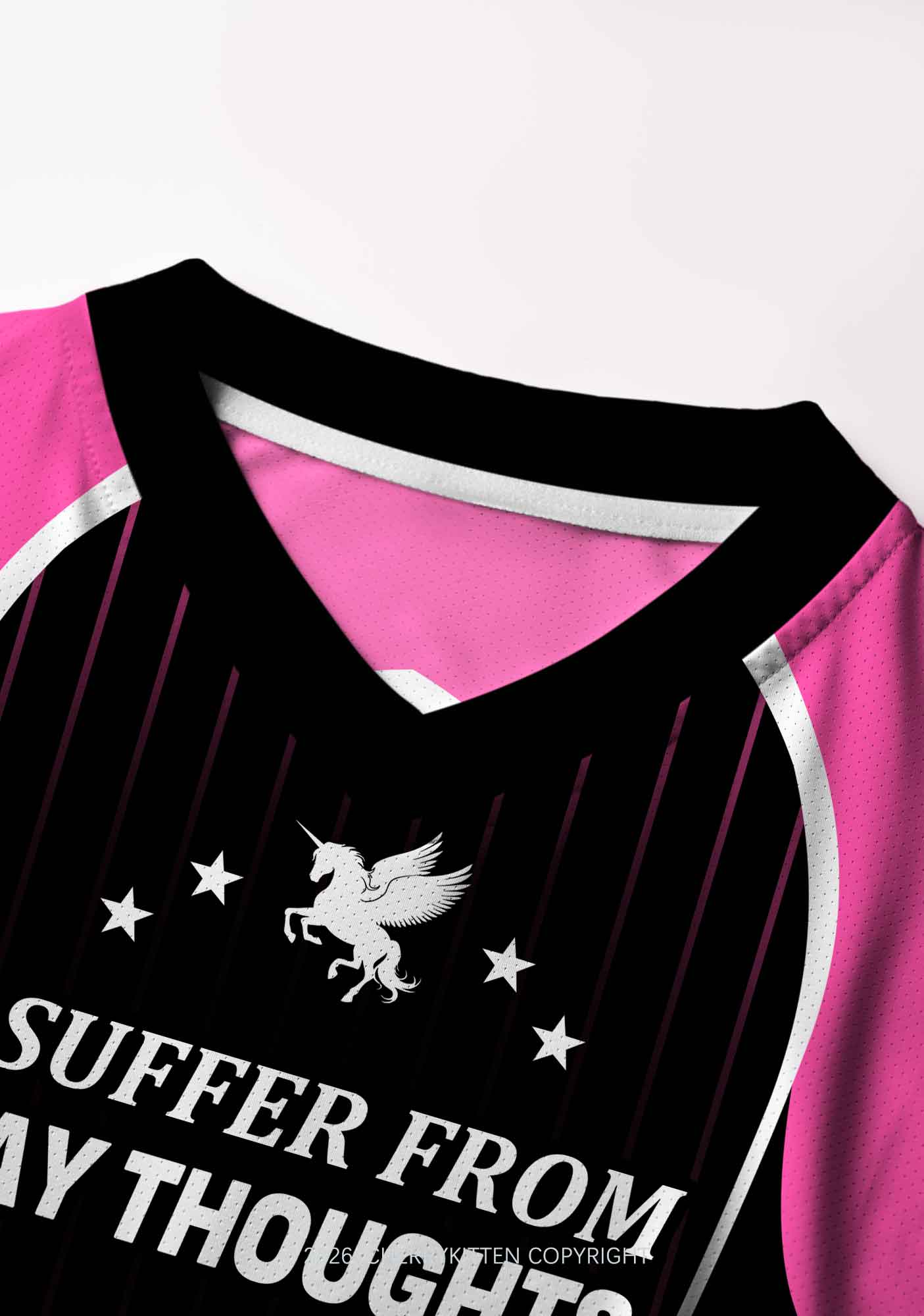 I Suffer From Gay Thoughts Unicorn Pride Y2K Crop Football Jersey Shirts Cherrykitten