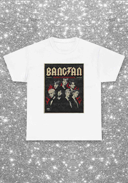 Bangtan Fire Kpop Y2K Chunky Shirt Cherrykitten