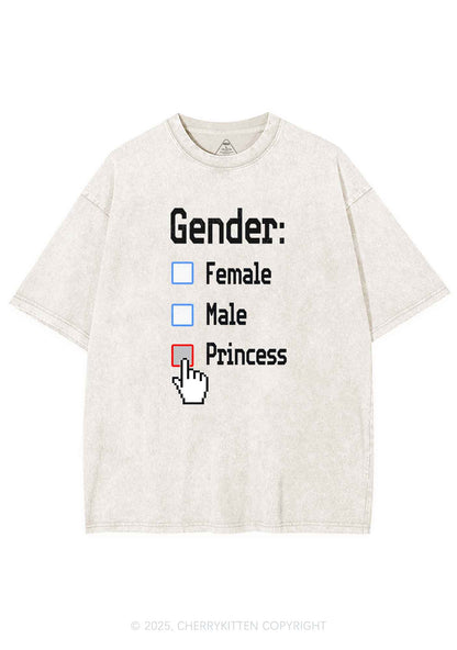 Gender Princess Pride Y2K Shirts Washed Tee Cherrykitten