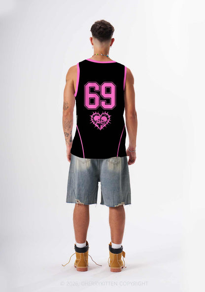 Hot Pink Better A Faggot Than A Fascist Pride Y2K Sport Jersey Tank Cherrykitten