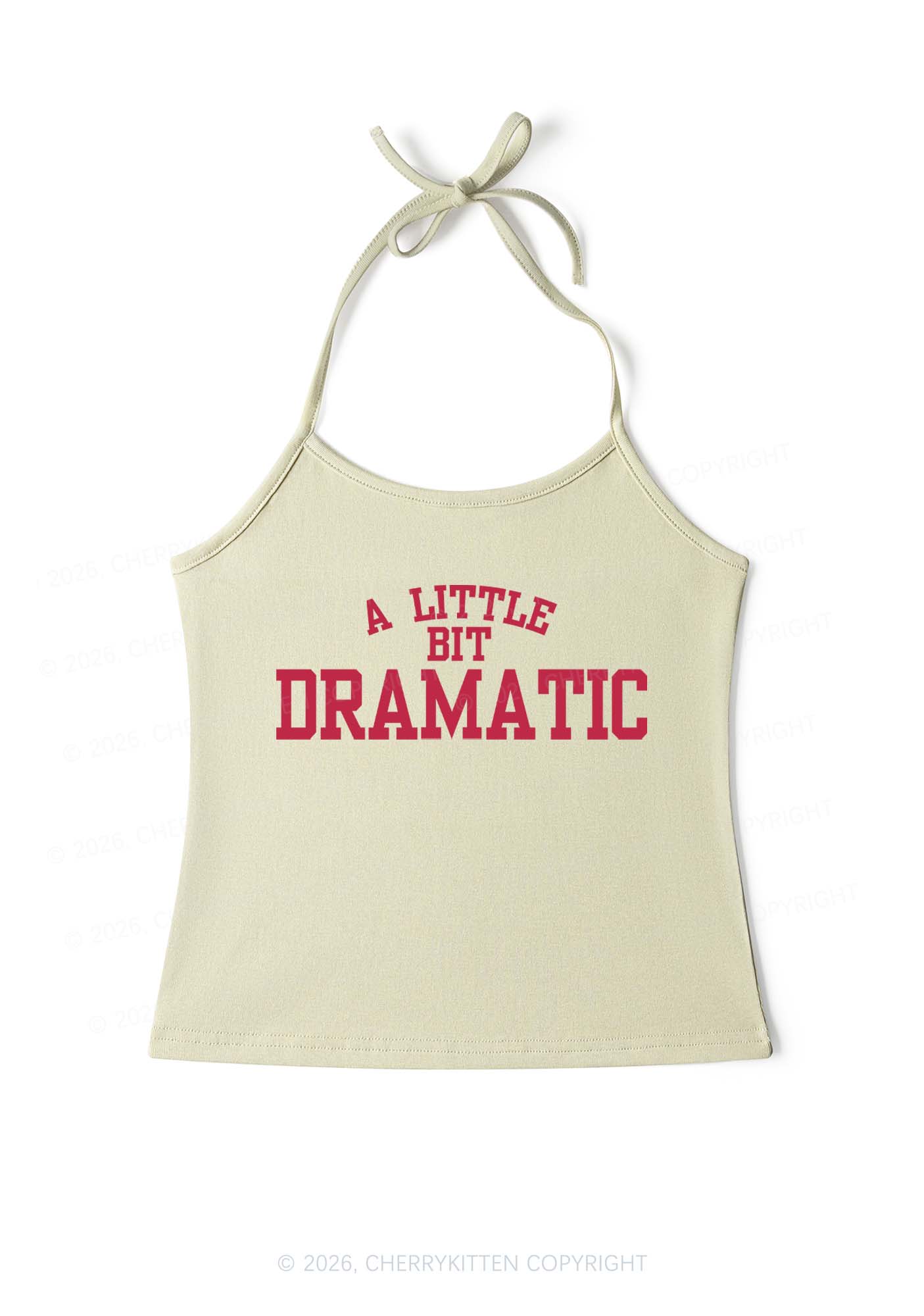 A Little Bit Dramatic Y2K Halter Neck Cami Cherrykitten