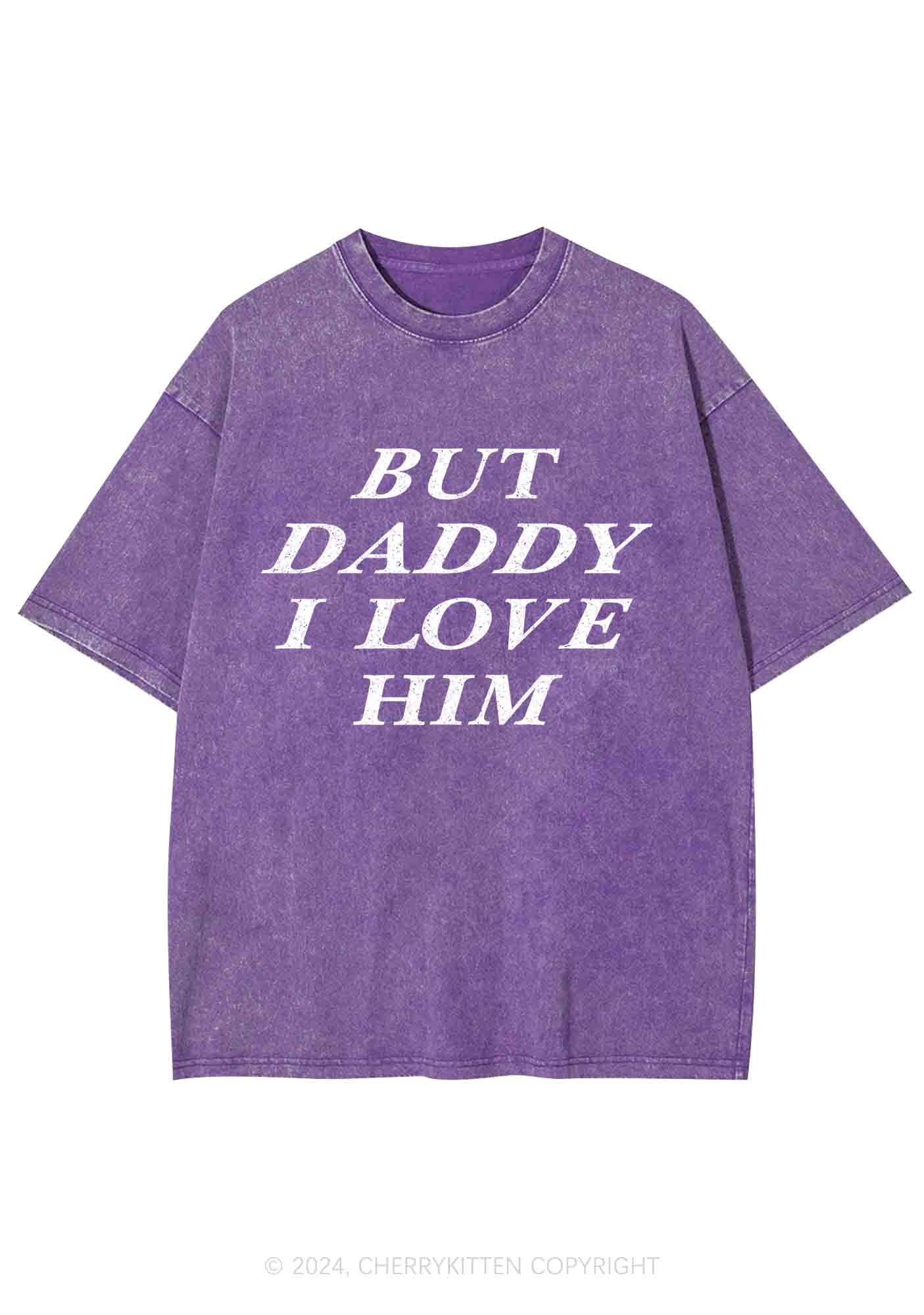 But Daddy I Love Him Y2K Washed Tee Cherrykitten