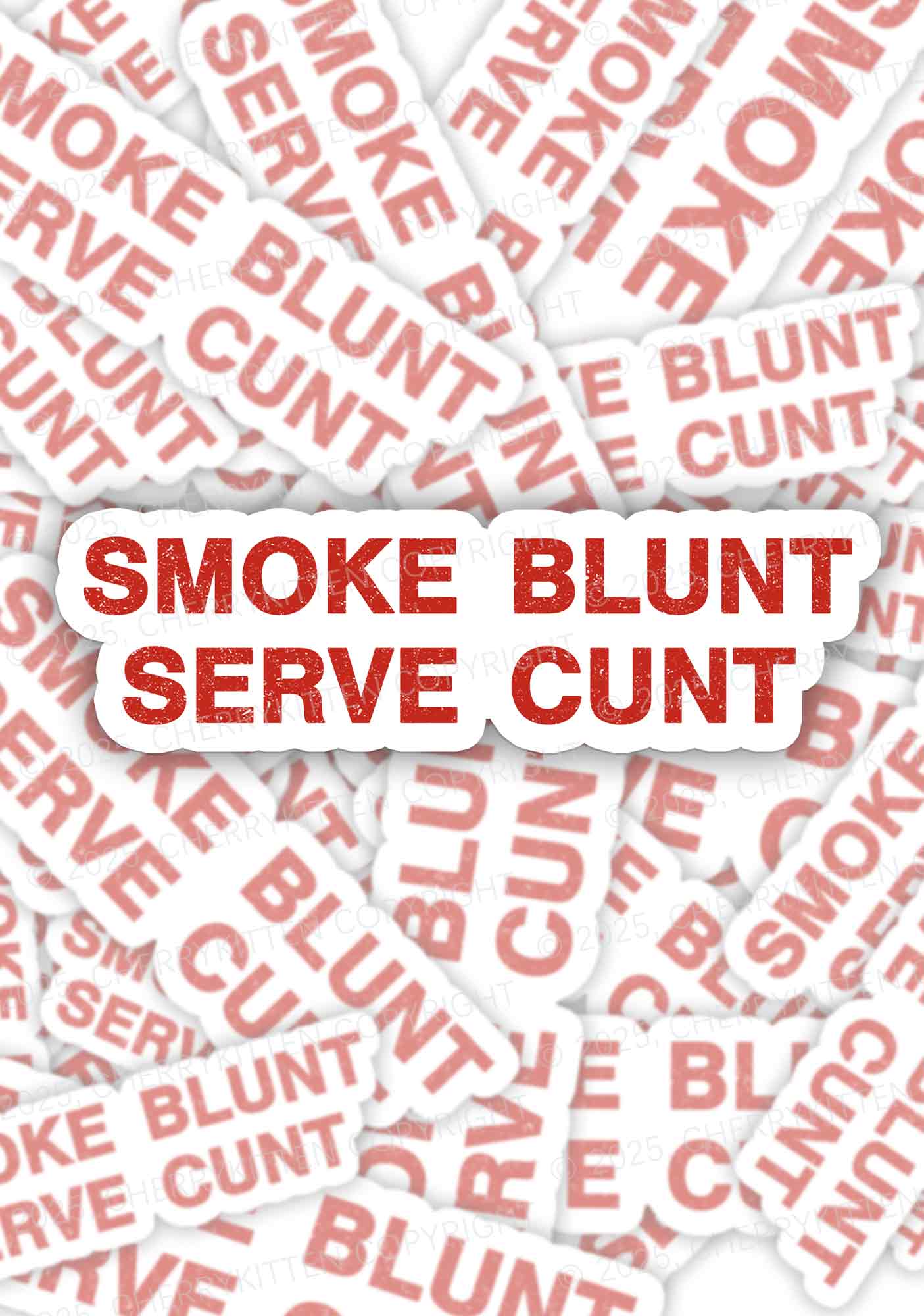 Smoke Blunt 1Pc Y2K Sticker Cherrykitten
