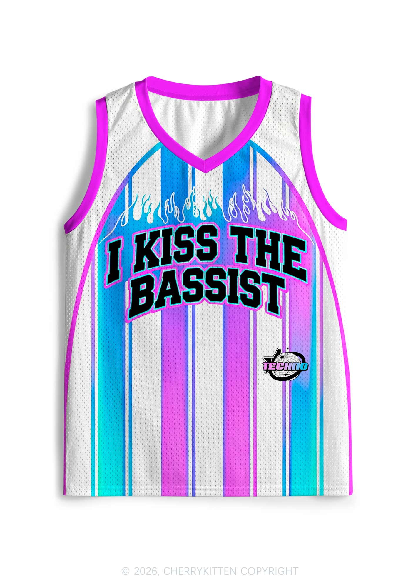 I Kiss The Bassist Y2K Sport Jersey Tank Cherrykitten