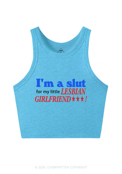 Slxt For Lesbian Girlfriend Pride Y2K Crop Tank Top Cherrykitten