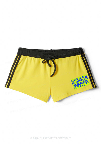 Emotional Support Bottom Pride Y2K Drawstring Mini Shorts Cherrykitten