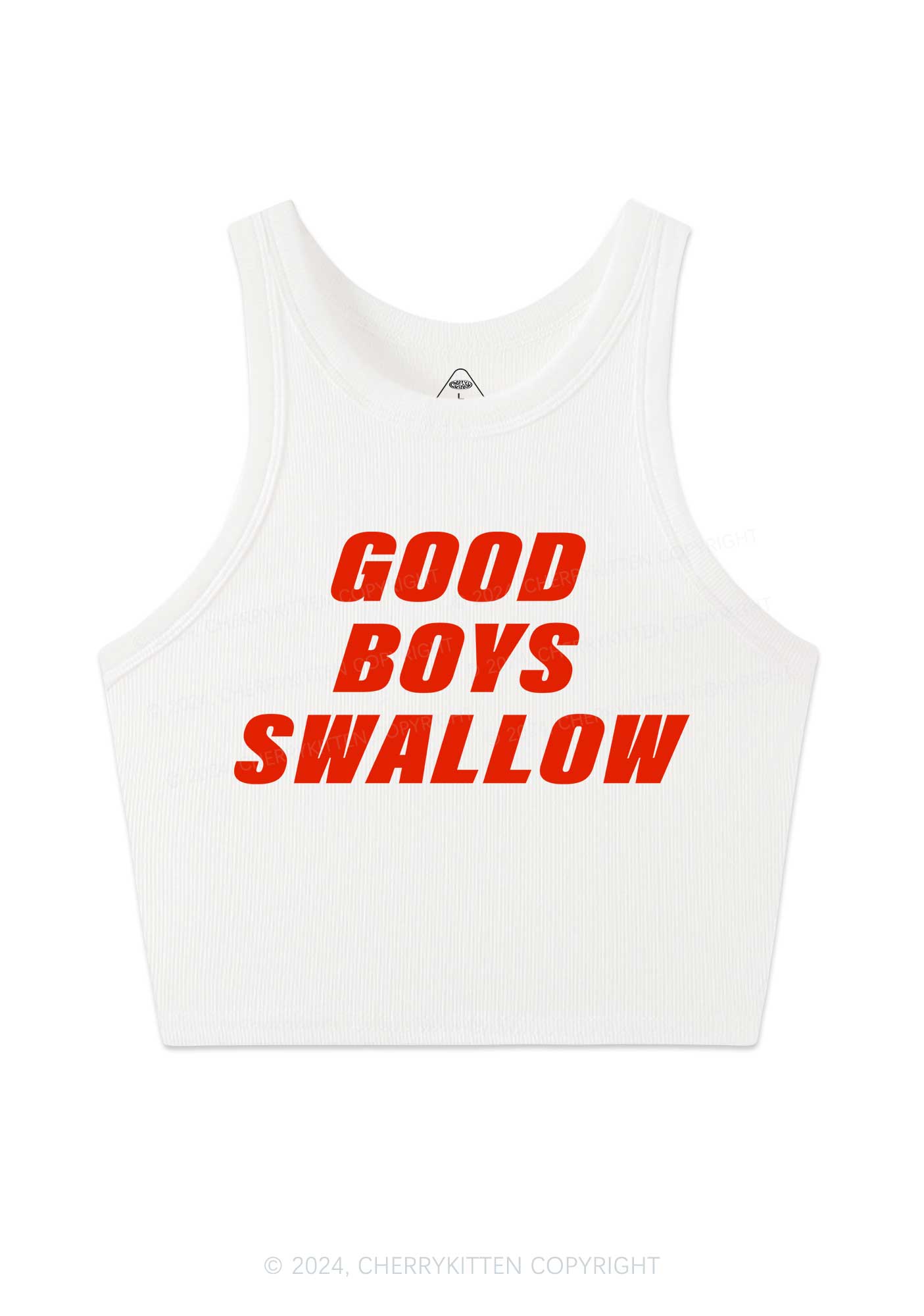 Good Boys Swallow Y2K Crop Tank Top Cherrykitten