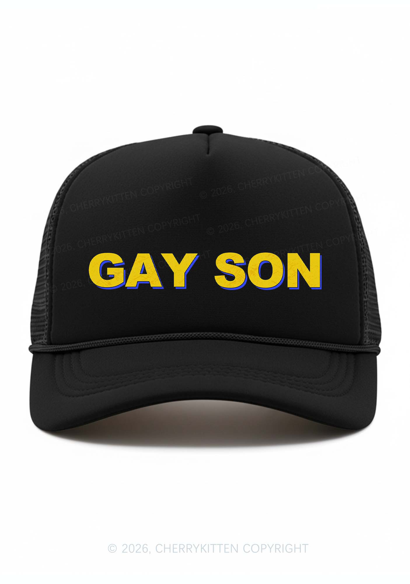 Gay Son Pride Y2K Trucker Hat Cherrykitten