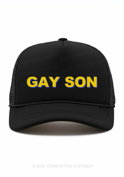 Gay Son Pride Y2K Trucker Hat Cherrykitten
