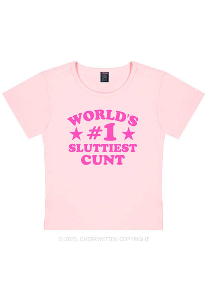 Worlds First Slxttiest Cxxt Y2K Baby Tee Cherrykitten