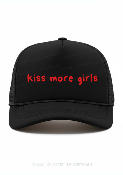Kiss More Girls Pride Y2K Trucker Hat Cherrykitten