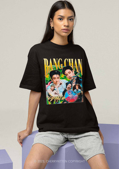 Bangchan Kpop Y2K Chunky Shirt Cherrykitten