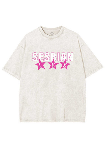 Sesbian Lex Y2K Shirts Washed Tee Cherrykitten