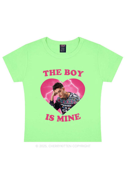 Custom The Boy Is Mine Y2K Baby Tee Cherrykitten