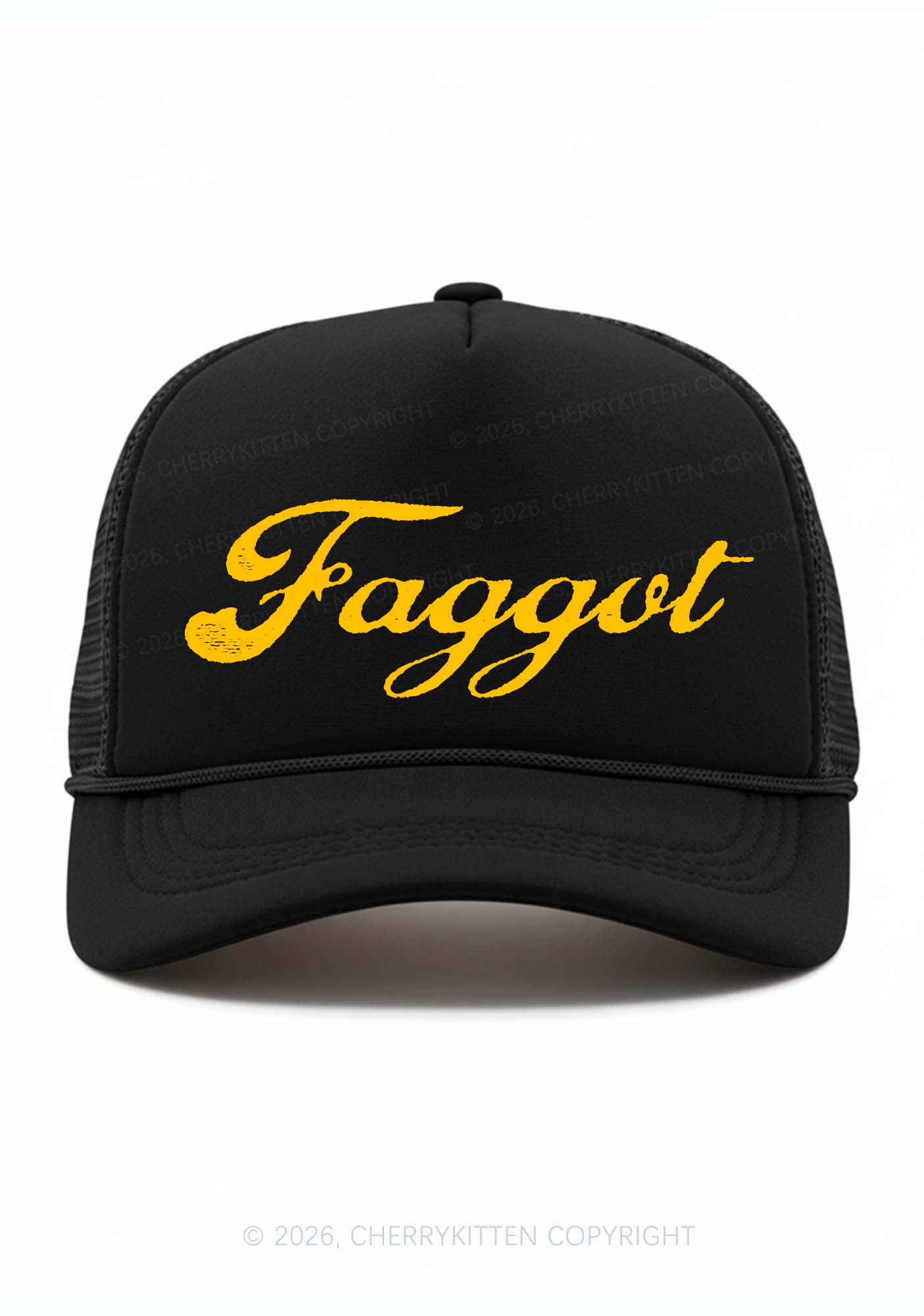 Faggot Art Pride Y2K Trucker Hat Cherrykitten
