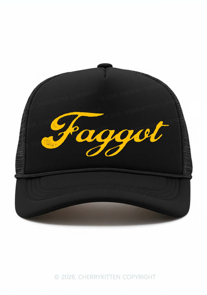 Faggot Art Pride Y2K Trucker Hat Cherrykitten