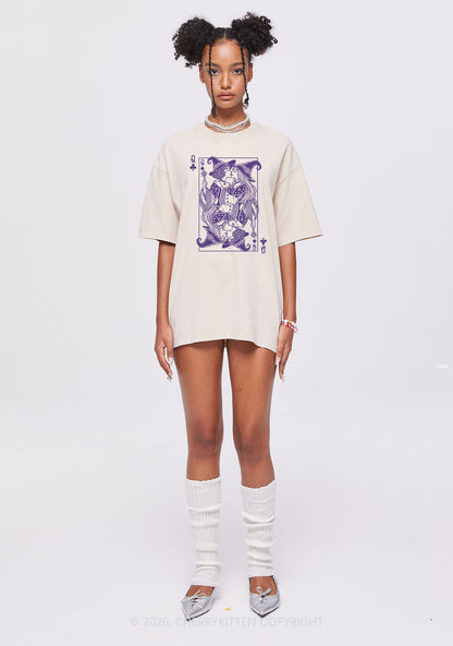 Halloween Witches Queen Kiss Y2K Shirts Washed Tee Cherrykitten