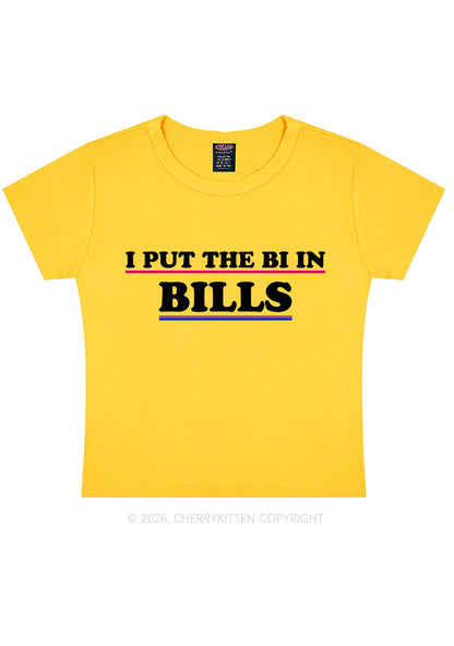 I Put The Bi In Bills Pride Y2K Baby Tee Cherrykitten
