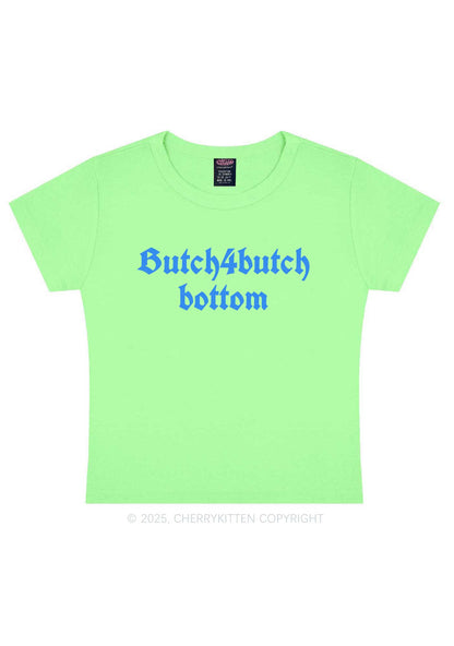 Butch Bottom Pride Y2K Baby Tee Cherrykitten