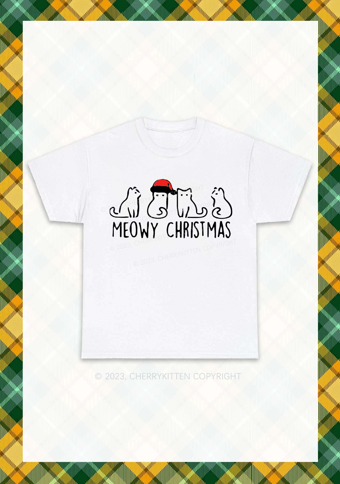 Meowy Christmas Chunky Shirt Cherrykitten