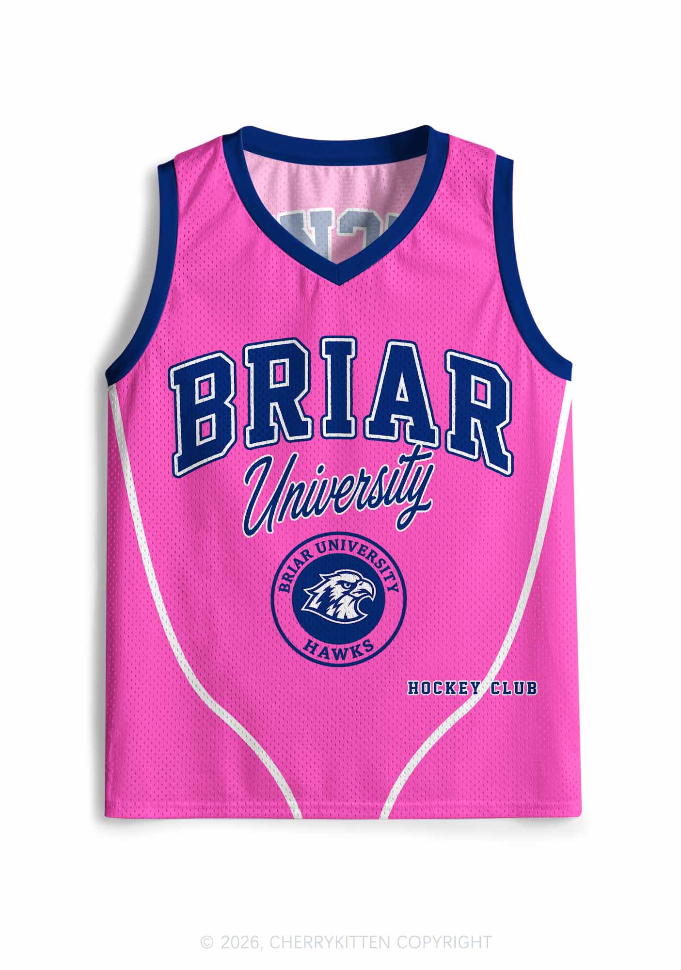 Pink Hockey Team JT Y2K Sport Jersey Tank Cherrykitten
