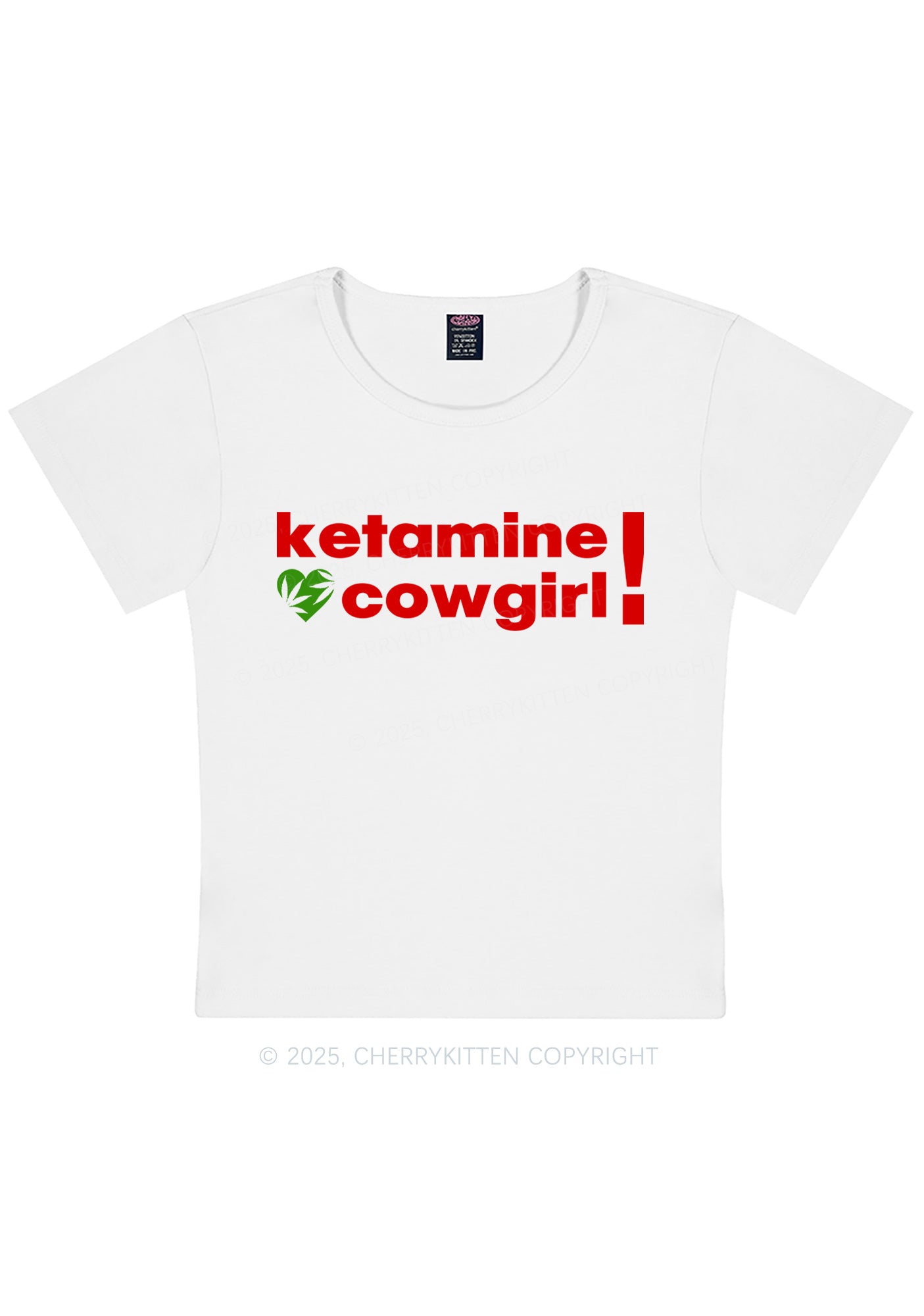 K Cowgirl Y2K Baby Tee Cherrykitten