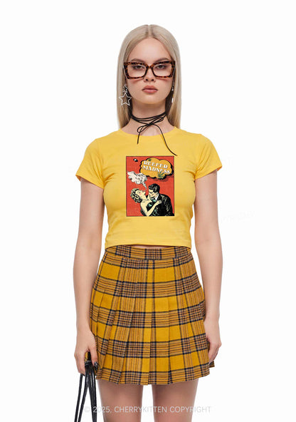 Smoke Madness Y2K Baby Tee Cherrykitten