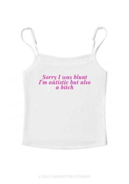 Sorry I Was Blunt Y2K Spaghetti Strap Cami Cherrykitten