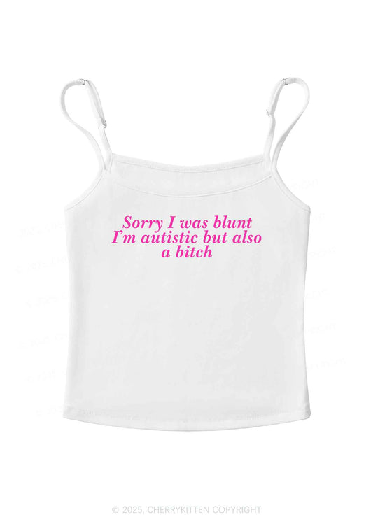 Sorry I Was Blunt Y2K Spaghetti Strap Cami Cherrykitten
