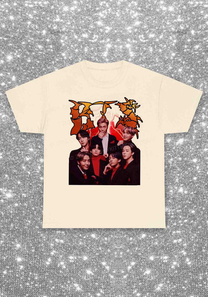 Bangtan Reacciones Kpop Y2K Chunky Shirt Cherrykitten
